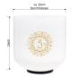 Preview: keepdrum Klangschale CSBG6 Kronenchakra Gold 6 Zoll
