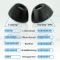 Preview: Comply Ohrstöpsel TrueGrip MAX für Airpods Pro 3 Schwarz Größe M