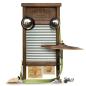 Preview: Cincinnati Washboards CW-3 Percussion Waschbrett Pro mit Tuch