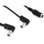 Preview: EBS Kabel DC-2 2-fach Verteiler für Netzteile mit 2.1 mm Stecker