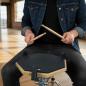 Preview: keepdrum Übungspad DP-BK12 schwarz 12 Zoll mit Drumsticks 5BB 1 Paar