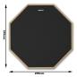 Preview: keepdrum Übungspad DP-BK12 Drum Practice Pad schwarz 12 Zoll