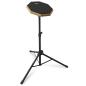 Preview: keepdrum Übungspad DP-BK8 Practice Pad schwarz mit Pad-Ständer