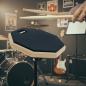 Preview: keepdrum Übungspad-Set DP-BK8 schwarz mit Stativ Hocker und Drumsticks 1 Paar