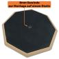 Preview: keepdrum Übungspad DP-BK8 Practice Pad schwarz mit Pad-Ständer
