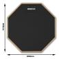 Preview: keepdrum Übungspad DP-BK8 Practice Pad schwarz mit Pad-Ständer