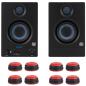 Preview: Presonus Eris 3.5 BT Lautsprecher 2nd Gen mit Boxen-Füße in rot