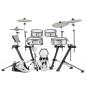 Preview: EFNOTE 3 E-Drum Schlagzeug Set Bundle