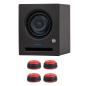 Preview: Presonus Studio-Monitor Eris Pro 4 mit Boxenfüße Rot