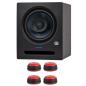 Preview: Presonus Studio-Monitor Eris Pro 8 mit Boxenfüße Rot
