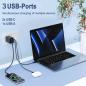 Preview: keepdrum USB-Schnell-Ladegerät GaN65 3 Anschlüsse 65 Watt