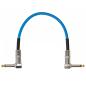 Preview: keepdrum GC028 Patchkabel Klinke Winkel 30cm Blau