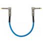 Preview: keepdrum GC028 Patchkabel Klinke Winkel 30cm Blau