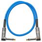 Preview: keepdrum GC028 Patchkabel Klinke Winkel 60cm Blau