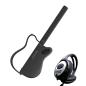 Preview: Lava Music Gitarre Genie Smart-Gitarre Schwarz mit Kopfhörer