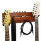 Preview: keepdrum Gitarren-Wandhalterung Mahagoni für 2 Gitarren und Zubehör
