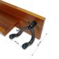 Preview: keepdrum Gitarren-Wandhalterung Mahagoni für 2 Gitarren und Zubehör