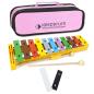 Preview: Sonor Glockenspiel GS PLUS mit 2 Klangstäben und Tasche Pink