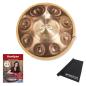 Preview: Patera Handpan HPDM-12 Compact Edelstahl D-Kurd mit Lehrbuch