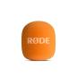 Preview: Rode Handadapter Interview GO Orange mit Fell-Windschutz