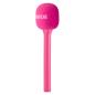 Preview: Rode Handadapter Interview GO Pink mit Fell-Windschutz