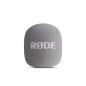 Preview: Rode Handadapter Interview GO Weiss mit Fell-Windschutz