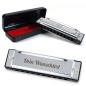 Preview: keepdrum Bluesharp Mundharmonika E-Dur mit Gravur
