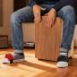 Preview: Schlagwerk Cajon CP404 BLK Schwarz mit Fußtambourin-Set
