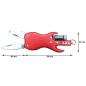 Preview: keepdrum Personalisierter Schlüsselanhänger Multitool-Gitarre Rot