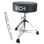 Preview: Eich Hocker DBC400R-VST Subwoofer-Hocker Leder mit Trommelstöcken
