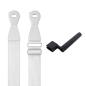 Preview: Lava Music Gitarrengurt Ideal Strap 2 Weiss mit Saitenkurbel
