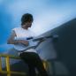 Preview: Lava Music Gitarre Me Air 36 Zoll Silver mit Kabel