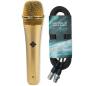 Preview: Telefunken Mikrofon M80 Satin Gold mit XLR-Kabel