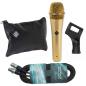 Preview: Telefunken Mikrofon M80 Satin Gold mit XLR-Kabel