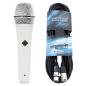Preview: Telefunken M80 Weiss dynamisches Mikrofon mit Kabel