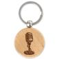 Preview: keepdrum Schlüsselanhänger Rund mit Mikrofon Motiv