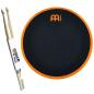 Preview: Meinl Practice Pad MMP12OR 12 Zoll mit Schlagzeugstöcken 1 Paar