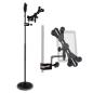 Preview: keepdrum Mikrofonständer MS124 Einhand-Stativ mit Tablet-Halter