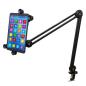 Preview: keepdrum variable Tablet-PC iPad Halterung mit MS138 Gelenkarm-Stativ
