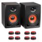 Preview: ESI Studio Monitor-Boxen nEAR i5 1 Paar mit Boxenfüße Rot