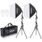 Preview: Neewer Dauerlicht NK200 Softbox Beleuchtungs-Set