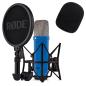 Preview: Rode NT1 Signature Cobalt Blau Mikrofon mit Popschutz