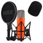 Preview: Rode Mikrofon NT1 Signature Orange mit Popschutz