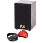 Preview: PUR Cajon PC4399 Vision SP PRO Black-Gold mit Fußtambourin-Set