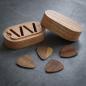 Preview: keepdrum Plektrum-Box mit Gitarren Picks aus Holz