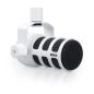 Preview: Rode Mikrofon Podmic Weiss mit DS-3 Tisch-Stativ und Kabel