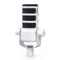 Preview: Rode Mikrofon Podmic Weiss mit DS-3 Tisch-Stativ und Kabel