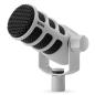 Preview: Rode Mikrofon Podmic USB Weiss mit DS-3 Tisch-Stativ und Tuch