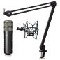 Preview: Rode Procaster Mikrofon mit keepdrum Gelenkarm und Spinne Schwarz
