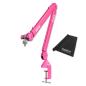 Preview: Rode Mikrofon NT1 Signature Pink mit PSA1+ Gelenkarm Pink und Tuch